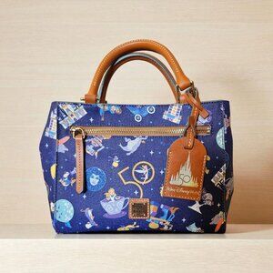 Dooney & Bourke Disney 50th Anniversary Satchel Bag WDW Icons NWT Rare